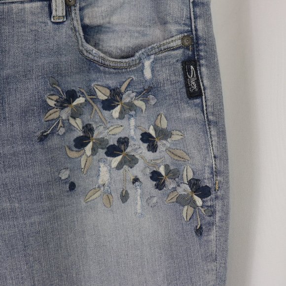 Silver Izzy Ankle skinny Jeans sz 16 - Picture 4 of 12